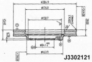 Тормозной диск NIPPARTS J3302121