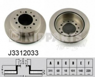 Тормозной диск NIPPARTS J3312033
