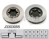 Тормозной диск NIPPARTS J3303055
