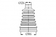 Комплект пыльника SASIC 4003440