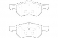 Комплект тормозных колодок DURON DBP221474