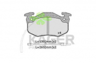 Комплект тормозных колодок KAGER 35-0401