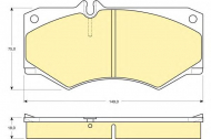 Комплект тормозных колодок GIRLING 6103179