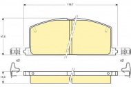 Комплект тормозных колодок GIRLING 6103239