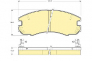 Комплект тормозных колодок GIRLING 6108689
