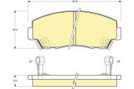 Комплект тормозных колодок GIRLING 6109779