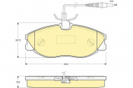 Комплект тормозных колодок GIRLING 6111941