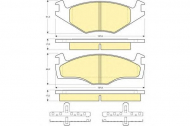 Комплект тормозных колодок GIRLING 6112195