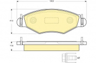 Комплект тормозных колодок GIRLING 6115004