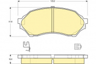 Комплект тормозных колодок GIRLING 6131939