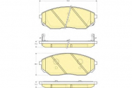 Комплект тормозных колодок GIRLING 6133439