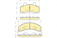 Комплект тормозных колодок GIRLING 6140054