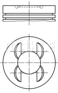 Поршень MAHLE ORIGINAL 479 48 00
