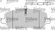 Комплект тормозных колодок VALEO 597539
