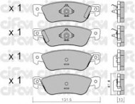 Комплект тормозных колодок CIFAM 822-359-0