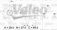 Генератор VALEO 433459