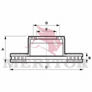 Тормозной диск MERITOR MBR5077