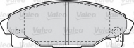 Комплект тормозных колодок VALEO 598850