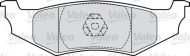Комплект тормозных колодок VALEO 598965