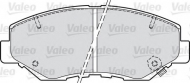 Комплект тормозных колодок VALEO 598757