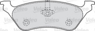 Комплект тормозных колодок VALEO 598755