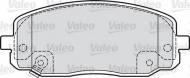 Комплект тормозных колодок VALEO 598707
