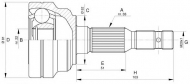 Шарнирный комплект OPEN PARTS CVJ5281.10