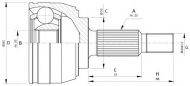 Шарнирный комплект OPEN PARTS CVJ5705.10