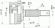 Шарнирный комплект OPEN PARTS CVJ5053.10