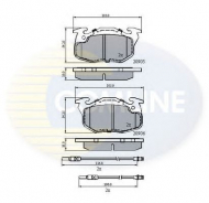 Комплект тормозных колодок COMLINE CBP2416