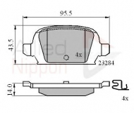 Комплект тормозных колодок COMLINE ADB31135