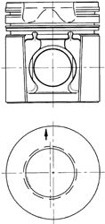Поршень KOLBENSCHMIDT 93267600
