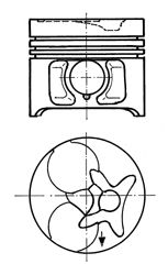 Поршень KOLBENSCHMIDT 90016600