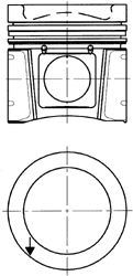 Поршень KOLBENSCHMIDT 94705600