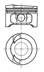 Поршень KOLBENSCHMIDT 91033600