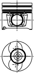 Поршень KOLBENSCHMIDT 40218600