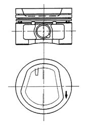 Поршень KOLBENSCHMIDT 93098600