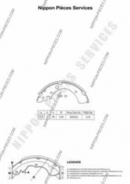Тормозные колодки NPS H350A20