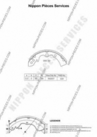 Тормозные колодки NPS M350A02