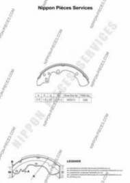 Тормозные колодки NPS M350A29