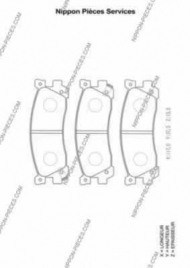 Комплект тормозных колодок NPS M361A05