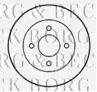 Тормозной диск BORG & BECK BBD4294