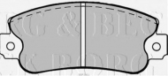 Комплект тормозных колодок BORG & BECK BBP1561