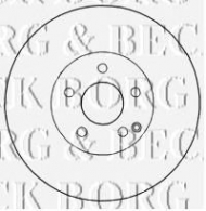 Тормозной диск BORG & BECK BBD4678