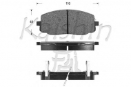 Комплект тормозных колодок KAISHIN D11154