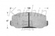 Комплект тормозных колодок KAISHIN D5004