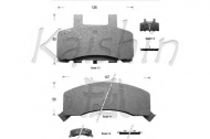 Комплект тормозных колодок KAISHIN D9981