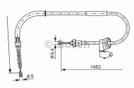 Трос BOSCH 1 987 482 228