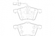 Комплект тормозных колодок WAGNER WBP23034A