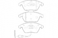 Комплект тормозных колодок WAGNER WBP23587A